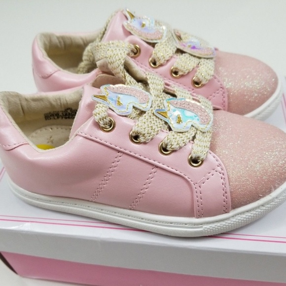 Maggie and Zoe Unicorn Pink Glitter Shoe - Picture 2 of 5